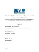 Approaches to risk management in research and development 