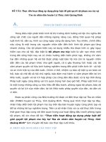 TÌNH HÌNH GIẢI QUYẾT TỘI PHẠM MA TÚY TẠI TÒA ÁN NHÂN DÂN HUYỆN LỆ THỦY, TỈNH QUẢNG BÌNH