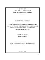 Vai trò của các tổ chức chính trị   xã hội cấp cơ sở trong việc đảm bảo an sinh xã hội cho cư dân nông thôn, nghiên cứu trường hợp tại 2 xã  tt 