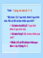 Bài Phép cộng có nhớ trong phạm vi 100 Toán lớp 2