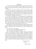 INTERNSHIP REPORT HK logistics and trading company limited 