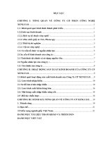 Báo cáo thực tập Khoa kinh doanh quốc tế tại CÔNG TY cổ PHẦN CÔNG NGHỆ  XENLULO 