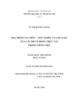 Đặc điểm cấu trúc – ngữ nghĩa và lập luận của câu đố về động thực vật trong tiếng Việt (Luận án tiến sĩ)