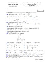 Đề khảo sát toán 12 lần 2 năm 2019 – 2020 THPT nông cống 2 – thanh hóa 