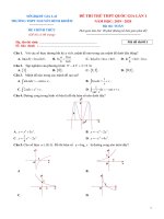 Đề thi thử THPT QG 2020 môn toán lần 1 trường nguyễn bỉnh khiêm – gia lai 