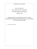 Mối liên hệ giữa sự ủng hộ tính tự chủ của cha mẹ đối với lòng tự trọng, niềm tin vào năng lực của bản thân, và cảm xúc ở học sinh THPT