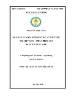 Quản lý giá đối với hàng hóa thiết yếu tại việt nam phân tích qua điện và xăng dầu (tt) 