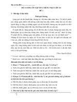 ĐỀ CƯƠNG ÔN TẬP TOÁN, TIẾNG VIỆT LỚP 3