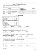 ĐỀ LUYỆN THI ĐÁNH GIÁ NĂNG LỰC ĐẠI HỌC QUỐC GIA THÀNH PHỐ HỒ CHÍ MINH - ĐỀ SỐ 3