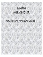 Học tập sinh hoạt đúng giờ tiết 1 Đạo đức lớp 2