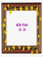 Bài 52-28 Toán lớp 2