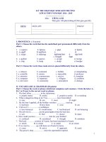 50 đề ôn thi HSG tiếng anh lớp 10