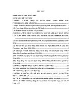 Báo cáo thực tập khoa Tài chính ngân hàng tại NGÂN HÀNG TMCP XĂNG dầu PETROLIMEX TRỤ sở CHÍNH 