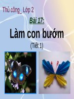 Làm con bướm Thủ công lớp 2
