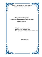 Sáng kiến kinh nghiệm nâng cao chất lượng giáo dục âm nhạc cho trẻ 5   6 tuổi 