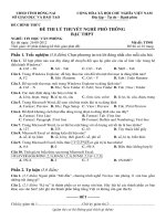 Tổng Hợp Đề Thi Lý Thuyết Và Thực Hành Tin Nghề Bậc THPT