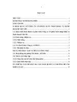 Báo cáo thực tập khoa Tài chính ngân hàng tại Công ty cổ phần xuất nhập khẩu và kinh doanh việt mỹ 