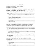 Báo cáo thực tập Khoa kinh doanh quốc tế tại Công ty TNHH giao nhận vận tải quốc tế dương minh chi nhánh Hà Nội (2) 