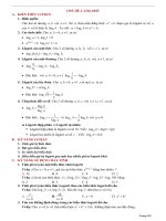 Tóm tắt lý thuyết và bài tập trắc nghiệm logarit 