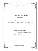 skkn giải pháp nâng cao hiệu quả giảng dạy mạch điện mắc phối hợp các phần tử r, l, c 