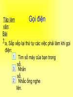 Tập làm văn Gọi điện Tiếng Việt lớp 2 tuần 12