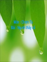 Chính tả Người thầy cũ Tiếng Việt lớp 2 tuần 7