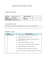 Bang mo ta cong viec cua nhan vien quan ly cafe bar