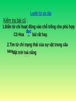 Luyện từ và câu Từ ngữ về họ hàng Dấu chấm Dấu chấm hỏi Tiếng Việt lớp 2 tuần 10