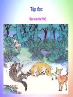 Tập đọc Bạn của nai nhỏ Tiếng Việt lớp 2 Tuần 3