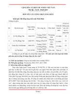 skkn tổ chức giờ sinh hoạt lớp nhằm giáo dục giá trị sống, kỹ năng sống cho học sinh 