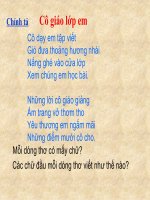 Chính tả Cô giáo lớp em Tiếng Việt lớp 2 tuần 7