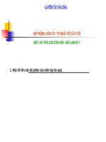 Luyện từ và câu Từ ngữ về cây cối Trả lời câu hỏi để làm gì Tiếng Việt lớp 2 tuần 29