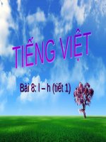 Bài 8 l h Tiếng Việt lớp 2 tuần 1