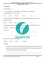 ĐỀ ôn tập lớp 5   số 2 