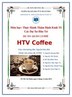 Báo cáo dự án coffee hot