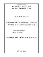 Rào cản phi thuế quan của hoa kỳ đối với xuất khẩu hàng thuỷ sản việt nam tt 