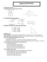 TÓM tắt lý THUYẾT và các DẠNG bài tập HÌNH học 9 