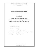 skkn “KHẮC PHỤC lỗi và rèn kĩ NĂNG DIỄN tả THUẬT TOÁN CHO học SINH KHỐI 10 THÔNG QUA LUYỆN tập về THUẬT TOÁN 