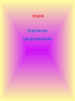 tập làm văn kể ngắn theo tranh Tiếng Việt lớp 2 tuần 7