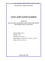 Soạn dạy bài clo hóa học 10 ban cơ bản theo hướng phát triển năng lực học sinh 