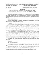 báo cáo công tác trẻ em năm 2019