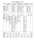 Đề kiểm tra địa lí 7 1 tiết học kì I có ma trận kèm đáp án