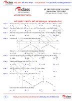 Hồ thức thuận đề PHÁT TRIỂN đề MINH họa 2020 đề số 11 