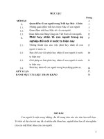 CƠ SỞ LÝ LUẬN VÀ THỰC CHẤT QUAN ĐIỂM CỦA ĐẢNG TA  VỀ CON NGƯỜI VÀ PHÁT HUY NHÂN TỐ CON NGƯỜI  TRONG SỰ NGHIỆP ĐỔI MỚI HIỆN NAY