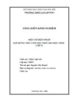 Skkn một số biện pháp gợi hứng thú cảm thụ thơ cho học sinh lớp 11 