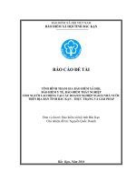 TÌNH HÌNH THAM GIA BẢO HIỂM XÃ HỘI, BẢO HIỂM Y TẾ, BẢO HIỂM THẤT NGHIỆP CHO NGƯỜI LAO ĐỘNG TẠI CÁC DOANH NGHIỆP NGOÀI NHÀ NƯỚC TRÊN ĐỊA BÀN TỈNH BẮC KẠN - THỰC TRẠNG VÀ GIẢI PHÁP