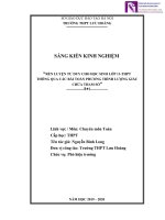 Rèn luyện tư duy cho học sinh lớp 11 THPT thông qua các bài toán phương trình lượng giác chứa tham số 