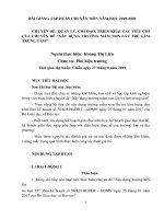 Bài giảng tập huấn chuyên môn :  QUẢN LÝ, CHỈ ĐẠO, TRIỂN KHAI CÁC TIÊU CHÍ CỦA CHUYÊN ĐỀ “XÂY DỰNG TRƯỜNG MẦM NON LẤY TRẺ LÀM TRUNG TÂM”