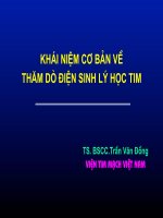 Khái niệm cơ bản về thăm dò điện sinh lý học tim