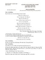 TUYỂN tập đề THI TUYỂN SINH vào 10   kèm đáp án